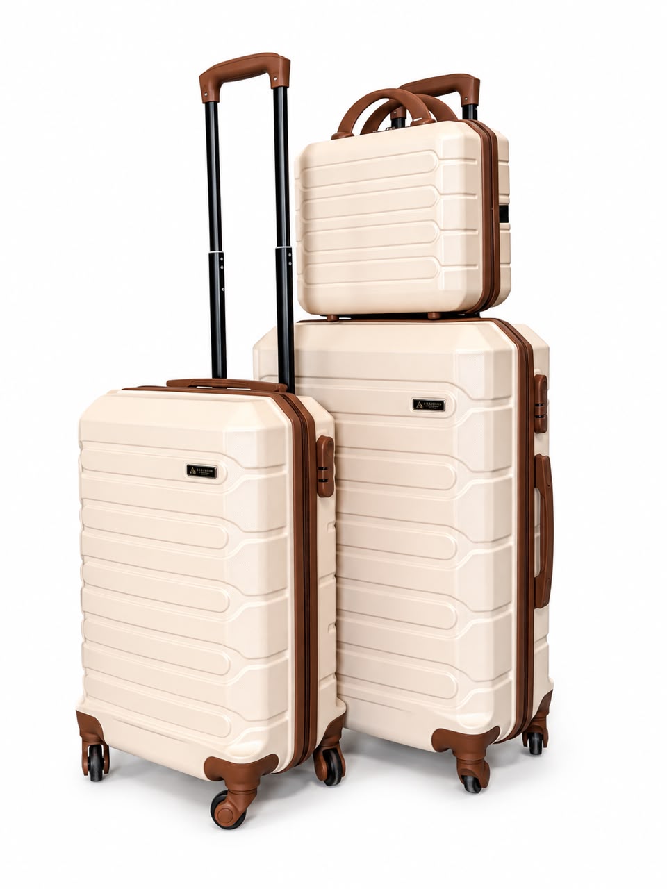 2 PC + SAMSONIKT ABS INCASSABLE BIEGE&MARRON