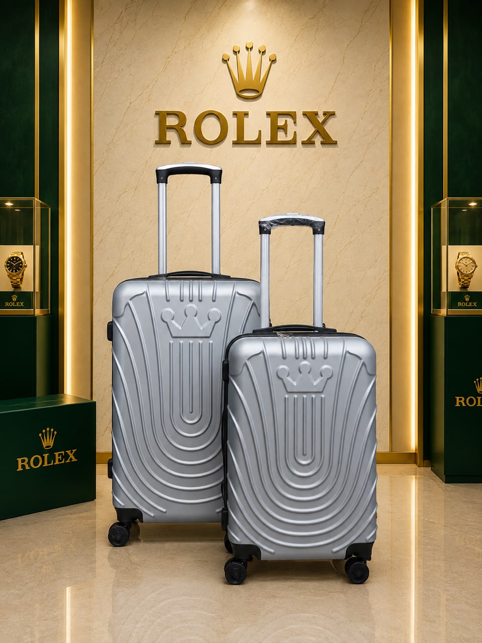 2 PC ROLEX GRIS