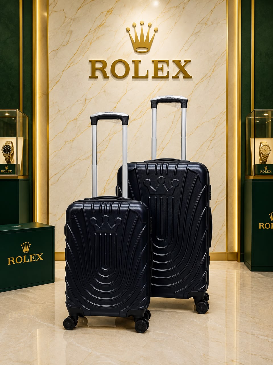 2 PC ROLEX NOIR