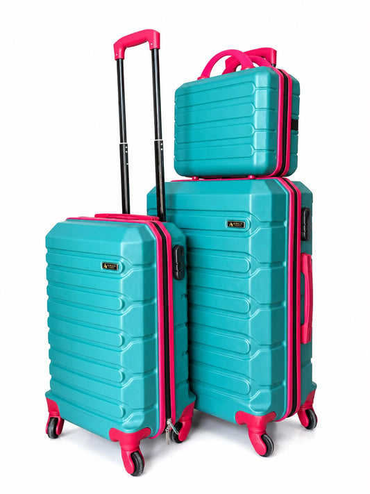 2 pc + samsonit  cascad vert & rouge