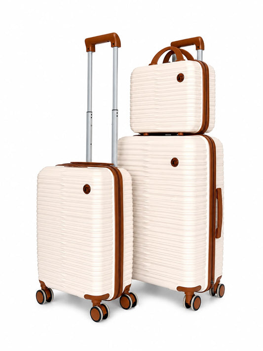 3 PC MENARA SILICON BIEGE & MARRON
